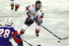 Roger Holeczy (no.22) of Hungary during ice hockey match of IIHF Ice hockey World championships Division I, group B between Slovenia and Hungary. Match between Slovenia and Hungary of IIHF Ice hockey World championships Division I, group B was held on Friday, 23rd of April 2010 in Ljubljana, Slovenia.
