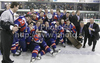 Players of Slovenia celebrate their victory after ice hockey match of IIHF Ice hockey World championships Division I, group B between Slovenia and Hungary. Match between Slovenia and Hungary of IIHF Ice hockey World championships Division I, group B was held on Friday, 23rd of April 2010 in Ljubljana, Slovenia.
