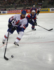 Owen Fussey (no.23) of Great Britain during match of IIHF Ice hockey World championship Division 1 Group A between Slovenia and Great Britain. Match between Slovenia and Great Britain of IIHF Ice hockey World championship Division 1 Group A was held in Stozice Arena in Ljubljana, Slovenia, on Sunday, 15th of April 2012.
