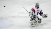 Robert Kristan (no.30) of Slovenia during match of IIHF Ice hockey World championship Division 1 Group A between Slovenia and Hungary. Match between Slovenia and Hungary of IIHF Ice hockey World championship Division 1 Group A was held in Stozice Arena in Ljubljana, Slovenia, on Wednesday, 18th of April 2012.
