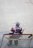Goalie Robert Kristan (no.30) of Slovenia in action during match of IIHF Ice hockey World championship Division 1 Group A between Slovenia and Ukrain. Match between Slovenia and Ukrain of IIHF Ice hockey World championship Division 1 Group A was held in Stozice Arena in Ljubljana, Slovenia, on Thursday, 19th of April 2012.
