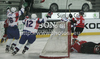 Players of Slovenia celebrating their goal during match of IIHF Ice hockey World championship Division 1 Group A between Slovenia and Austria. Match between Slovenia and Austria of IIHF Ice hockey World championship Division 1 Group A was held in Stozice Arena in Ljubljana, Slovenia, on Saturday, 21st of April 2012.
