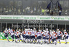 Players of Slovenia before start of the match of EIHC Ice hockey tournament between Slovenia and Austria. Match between Slovenia and Austria was held in Ljubljana Hala Tivoli arena, Slovenia, on Saturday, 10th of November 2012.
