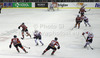 Rok Ticar (no.24) of Slovenia (R) in offense during match of EIHC Ice hockey tournament between Slovenia and Austria. Match between Slovenia and Austria was held in Ljubljana Hala Tivoli arena, Slovenia, on Saturday, 10th of November 2012.
