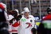 Jani Tuppurainen of JYP Jyvaskyla celebrates goal with his teammates during the European Trophy Icehockey match betweeen Linkoping HC and JYP Jyvaskyla at the Cloetta Center in Linkoping, Sweden on 2013/08/15.
