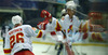 Scorer for 2-1 Petteri Wirtanen (no.26) of Jokerit Helsinki (L) celebrates his goal with teammates on bench during match of Ice hockey KHL, Kontinental Hockey League, between KHL Medvescak Zagreb and Jokerit Helsinki. KHL ice hokey match between KHL Medvescak Zagreb, Croatia, and Jokerit Helsinki, Finland, was played in Dom Sportova Arena in Zagreb, Croatia, on Saturday, 22nd of November 2014.
