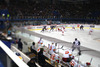 Players of Jokerit and KHL Medvescak during match of Ice hockey KHL, Kontinental Hockey League, between KHL Medvescak Zagreb and Jokerit Helsinki. KHL ice hokey match between KHL Medvescak Zagreb, Croatia, and Jokerit Helsinki, Finland, was played in Dom Sportova Arena in Zagreb, Croatia, on Saturday, 22nd of November 2014.
