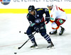 Matt Anderson (no.29) of KHL Medvescak Zagreb (L) and Topi Jaakola (no.6) of Jokerit Helsinki (R) during match of Ice hockey KHL, Kontinental Hockey League, between KHL Medvescak Zagreb and Jokerit Helsinki. KHL ice hokey match between KHL Medvescak Zagreb, Croatia, and Jokerit Helsinki, Finland, was played in Dom Sportova Arena in Zagreb, Croatia, on Saturday, 22nd of November 2014.
