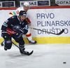 Mark Katic (no.89) of KHL Medvescak Zagreb and Riku Hahl (no.32) of Jokerit Helsinkiduring match of Ice hockey KHL, Kontinental Hockey League, between KHL Medvescak Zagreb and Jokerit Helsinki. KHL ice hokey match between KHL Medvescak Zagreb, Croatia, and Jokerit Helsinki, Finland, was played in Dom Sportova Arena in Zagreb, Croatia, on Saturday, 22nd of November 2014.
