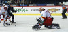 Goalie Henrik Karlsson (no.1) of Jokerit Helsinki during match of Ice hockey KHL, Kontinental Hockey League, between KHL Medvescak Zagreb and Jokerit Helsinki. KHL ice hokey match between KHL Medvescak Zagreb, Croatia, and Jokerit Helsinki, Finland, was played in Dom Sportova Arena in Zagreb, Croatia, on Saturday, 22nd of November 2014.
