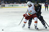 Ryan Gunderson (no.13) of Jokerit Helsinki and Mike Glumac (no.16) of KHL Medvescak Zagreb during match of Ice hockey KHL, Kontinental Hockey League, between KHL Medvescak Zagreb and Jokerit Helsinki. KHL ice hokey match between KHL Medvescak Zagreb, Croatia, and Jokerit Helsinki, Finland, was played in Dom Sportova Arena in Zagreb, Croatia, on Saturday, 22nd of November 2014.
