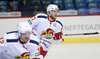 Linus Omark (no.67) of Jokerit Helsinki during warmup before start of the match of fore last round of Ice hockey KHL, Kontinental Hockey League, between KHL Medvescak Zagreb and Jokerit Helsinki. KHL ice hokey match between KHL Medvescak Zagreb, Croatia, and Jokerit Helsinki, Finland, was played in Dom Sportova Arena in Zagreb, Croatia, on Sunday, 22nd of February 2015.
