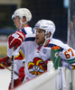 Linus Omark (no.67) of Jokerit Helsinki during warmup before start of the match of fore last round of Ice hockey KHL, Kontinental Hockey League, between KHL Medvescak Zagreb and Jokerit Helsinki. KHL ice hokey match between KHL Medvescak Zagreb, Croatia, and Jokerit Helsinki, Finland, was played in Dom Sportova Arena in Zagreb, Croatia, on Sunday, 22nd of February 2015.
