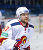 Linus Omark (no.67) of Jokerit Helsinki during warmup before start of the match of fore last round of Ice hockey KHL, Kontinental Hockey League, between KHL Medvescak Zagreb and Jokerit Helsinki. KHL ice hokey match between KHL Medvescak Zagreb, Croatia, and Jokerit Helsinki, Finland, was played in Dom Sportova Arena in Zagreb, Croatia, on Sunday, 22nd of February 2015.
