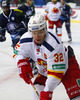 Riku Hahl (no.32) of Jokerit Helsinki during match of fore last round of Ice hockey KHL, Kontinental Hockey League, between KHL Medvescak Zagreb and Jokerit Helsinki. KHL ice hokey match between KHL Medvescak Zagreb, Croatia, and Jokerit Helsinki, Finland, was played in Dom Sportova Arena in Zagreb, Croatia, on Sunday, 22nd of February 2015.
