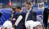 Coach of Jokerit Helsinki, Erkka Westerlund during match of fore last round of Ice hockey KHL, Kontinental Hockey League, between KHL Medvescak Zagreb and Jokerit Helsinki. KHL ice hokey match between KHL Medvescak Zagreb, Croatia, and Jokerit Helsinki, Finland, was played in Dom Sportova Arena in Zagreb, Croatia, on Sunday, 22nd of February 2015.
