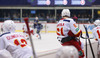 Tommi Huhtala (no.61) of Jokerit Helsinki observing the play from bench during match of fore last round of Ice hockey KHL, Kontinental Hockey League, between KHL Medvescak Zagreb and Jokerit Helsinki. KHL ice hokey match between KHL Medvescak Zagreb, Croatia, and Jokerit Helsinki, Finland, was played in Dom Sportova Arena in Zagreb, Croatia, on Sunday, 22nd of February 2015.
