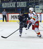 Mike Glumac (no.16) of KHL Medvescak and Linus Omark (no.67) of Jokerit Helsinki during match of fore last round of regular season Ice hockey KHL, Kontinental Hockey League, between KHL Medvescak Zagreb and Jokerit Helsinki. KHL ice hokey match between KHL Medvescak Zagreb, Croatia, and Jokerit Helsinki, Finland, was played in Dom Sportova Arena in Zagreb, Croatia, on Sunday, 22nd of February 2015.
