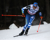 Martti Jylhae of Finland skiing during qualification for men sprint race of Viessmann FIS Cross country skiing World cup in Planica, Slovenia. Men sprint race of Viessmann FIS Cross country skiing World cup was held on Saturday, 16th of January 2016 in Planica, Slovenia.
