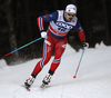 Sondre Turvoll Fossli of Norway skiing during qualification for men sprint race of Viessmann FIS Cross country skiing World cup in Planica, Slovenia. Men sprint race of Viessmann FIS Cross country skiing World cup was held on Saturday, 16th of January 2016 in Planica, Slovenia.
