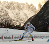 Stina Nilsson of Sweden skiing during qualification for women sprint race of Viessmann FIS Cross country skiing World cup in Planica, Slovenia. Women sprint race of Viessmann FIS Cross country skiing World cup was held on Saturday, 16th of January 2016 in Planica, Slovenia.
