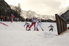 Astrid Uhrenholdt Jacobsen of Norway (L), Ingvild Flugstad Oestberg of Norway, winner Stina Nilsson of Sweden and Sandra Ringwald of Germany skiing during finals of the women sprint race of Viessmann FIS Cross country skiing World cup in Planica, Slovenia. Women sprint race of Viessmann FIS Cross country skiing World cup was held on Saturday, 16th of January 2016 in Planica, Slovenia.
