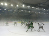 Players during Champions Hockey League match between Olimpija Ljubljana, Ljubljana, Slovenia and TPS Turku, Turku, Finland. Champions Hockey League match between Olimpija Ljubljana and TPS Turku was played in Tivoli arena in Ljubljana, Slovenia, on Thursday, 8th of September 2022.