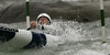 David Florence of Great Britain during International ICF slalom Tacen 2010 white water kayaking race. International ICF slalom Tacen 2010 white water kayak race was held on Saturday, 15th of May 2010 in Tacen, Slovenia.
