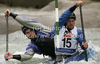 Daniel Goddard and Colin Radmore of Great Britain during International ICF slalom Tacen 2010 white water kayaking race. International ICF slalom Tacen 2010 white water kayak race was held on Saturday, 15th of May 2010 in Tacen, Slovenia.

