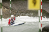Pauline Guiet of France during International ICF slalom Tacen 2010 white water kayaking race. International ICF slalom Tacen 2010 white water kayak race was held on Saturday, 15th of May 2010 in Tacen, Slovenia.
