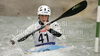 Laura Mangin of France during International ICF slalom Tacen 2010 white water kayaking race. International ICF slalom Tacen 2010 white water kayak race was held on Saturday, 15th of May 2010 in Tacen, Slovenia.
