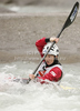 Eva Tercelj of Slovenia during International ICF slalom Tacen 2010 white water kayaking race. International ICF slalom Tacen 2010 white water kayak race was held on Saturday, 15th of May 2010 in Tacen, Slovenia.
