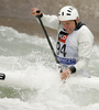 Matija Marincic of Croatia during International ICF slalom Tacen 2010 white water kayaking race. International ICF slalom Tacen 2010 white water kayak race was held on Saturday, 15th of May 2010 in Tacen, Slovenia.
