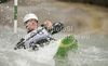 Alain Schirmann of Switzerland during International ICF slalom Tacen 2010 white water kayaking race. International ICF slalom Tacen 2010 white water kayak race was held on Saturday, 15th of May 2010 in Tacen, Slovenia.
