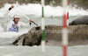 Benjamin Savsek of Slovenia during International ICF slalom Tacen 2010 white water kayaking race. International ICF slalom Tacen 2010 white water kayak race was held on Saturday, 15th of May 2010 in Tacen, Slovenia.
