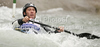 Pierre Labarelle of France during International ICF slalom Tacen 2010 white water kayaking race. International ICF slalom Tacen 2010 white water kayak race was held on Saturday, 15th of May 2010 in Tacen, Slovenia.
