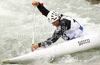 Benjamin Savsek of Slovenia during International ICF slalom Tacen 2010 white water kayaking race. International ICF slalom Tacen 2010 white water kayak race was held on Saturday, 15th of May 2010 in Tacen, Slovenia.
