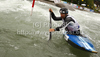 Pierre Labarelle of France during International ICF slalom Tacen 2010 white water kayaking race. International ICF slalom Tacen 2010 white water kayak race was held on Saturday, 15th of May 2010 in Tacen, Slovenia.
