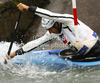 Tony Estanguet of France during International ICF slalom Tacen 2010 white water kayaking race. International ICF slalom Tacen 2010 white water kayak race was held on Saturday, 15th of May 2010 in Tacen, Slovenia.
