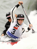 Loic Haederli and Lucien Chabbey of Switzerland during International ICF slalom Tacen 2010 white water kayaking race. International ICF slalom Tacen 2010 white water kayak race was held on Saturday, 15th of May 2010 in Tacen, Slovenia.
