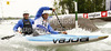 Pietro Camporesi and Niccolo Ferrari of Italy during International ICF slalom Tacen 2010 white water kayaking race. International ICF slalom Tacen 2010 white water kayak race was held on Saturday, 15th of May 2010 in Tacen, Slovenia.
