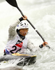 Yoshika Ito of Japan during International ICF slalom Tacen 2010 white water kayaking race. International ICF slalom Tacen 2010 white water kayak race was held on Saturday, 15th of May 2010 in Tacen, Slovenia.
