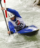 Victoria Richards of Great Britain during International ICF slalom Tacen 2010 white water kayaking race. International ICF slalom Tacen 2010 white water kayak race was held on Saturday, 15th of May 2010 in Tacen, Slovenia.
