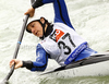 Josepha Longa of France during International ICF slalom Tacen 2010 white water kayaking race. International ICF slalom Tacen 2010 white water kayak race was held on Saturday, 15th of May 2010 in Tacen, Slovenia.
