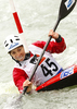 Eva Tercelj of Slovenia during International ICF slalom Tacen 2010 white water kayaking race. International ICF slalom Tacen 2010 white water kayak race was held on Saturday, 15th of May 2010 in Tacen, Slovenia.

