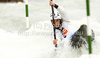 Carole Bouzidi of France during International ICF slalom Tacen 2010 white water kayaking race. International ICF slalom Tacen 2010 white water kayak race was held on Saturday, 15th of May 2010 in Tacen, Slovenia.
