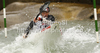 Nina Mozetic of Slovenia during International ICF slalom Tacen 2010 white water kayaking race. International ICF slalom Tacen 2010 white water kayak race was held on Saturday, 15th of May 2010 in Tacen, Slovenia.
