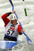 Fiona Pennie of Great Britain during International ICF slalom Tacen 2010 white water kayaking race. International ICF slalom Tacen 2010 white water kayak race was held on Saturday, 15th of May 2010 in Tacen, Slovenia.
