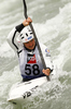 Emilie Fer of France during International ICF slalom Tacen 2010 white water kayaking race. International ICF slalom Tacen 2010 white water kayak race was held on Saturday, 15th of May 2010 in Tacen, Slovenia.
