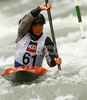 Elizabeth Neave of Great Britain during International ICF slalom Tacen 2010 white water kayaking race. International ICF slalom Tacen 2010 white water kayak race was held on Saturday, 15th of May 2010 in Tacen, Slovenia.
